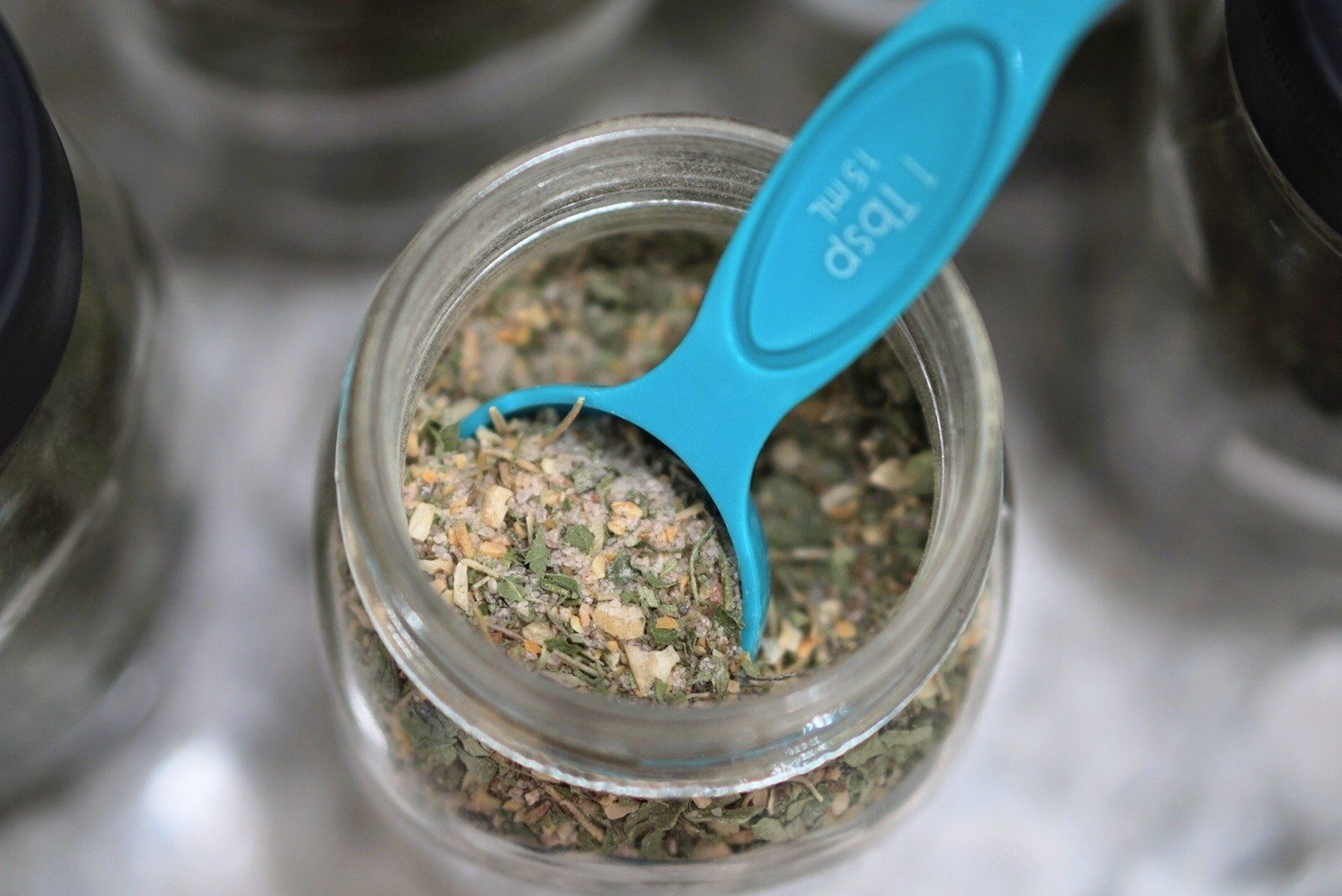 Homemade Seasoned Salt with Garden Herbs